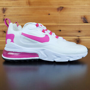 Nike Air Max 270 React White Pink Rare Running Cj0619 100 Women Shoes Ebay