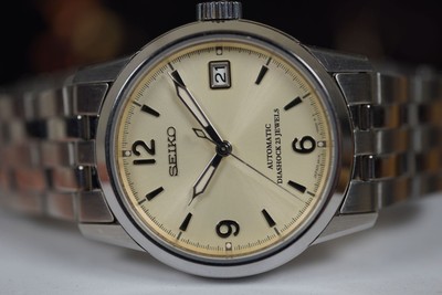 Montre Seiko Spirit SCVS009 - Automatique, Acier, Cadran Blanc, 37mm, étanche 100m, Occasion