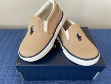 Polo Ralph Lauren Bal Harbour II Toddler Boys canvas Pony sneakers US 4 UK 3.5