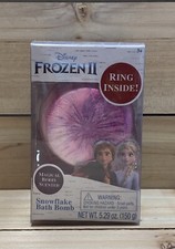 Disney Frozen II Snow Flake Bath Bomb with Ring Inside  Magical Berry Scented  
