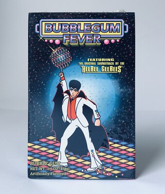 Vintage 1995 Zeebs BUBBLEGUM FEVER BHS Bubble Gum container VHS Video candy