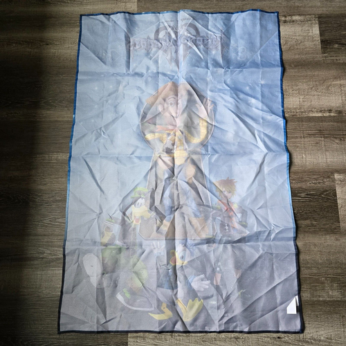 Kingdom Hearts Flag Game Stop Promo KH3 Woody Goofy Sora Disney Square Enix - Picture 7 of 8