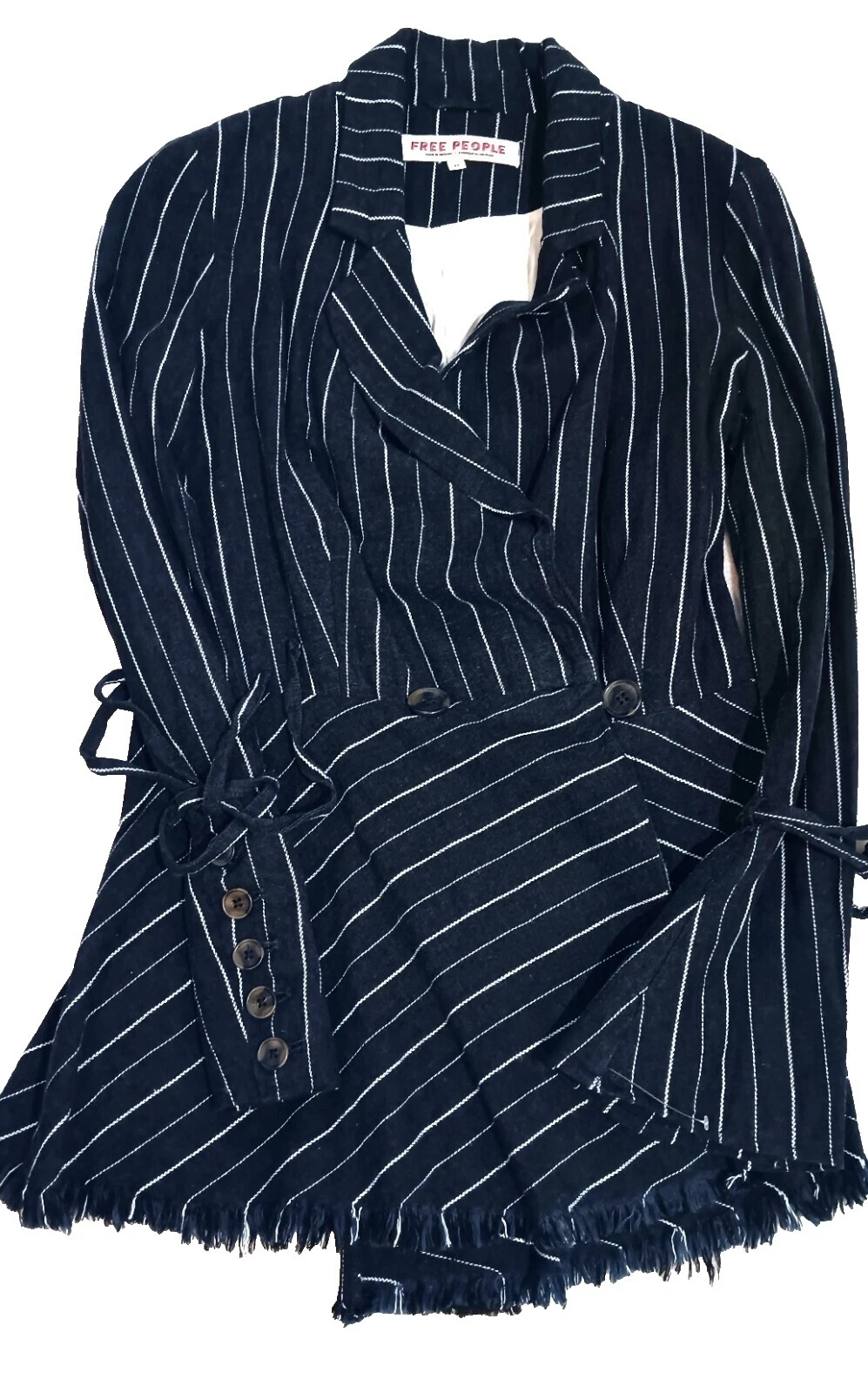 Blazers Free People Listrado para mulheres