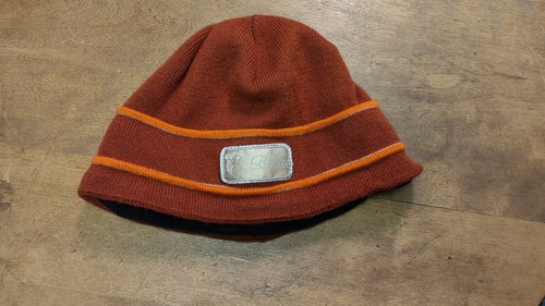 BULA Burnt Orange Wool Beanie Hat Cap 