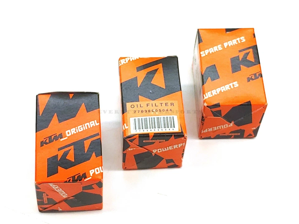 Oil Filter Kit 3x 09-16 EXC SX-F XC-F XCF-W 250 450 500 OEM KTM Husaberg #E250 B - Image 3 of 4