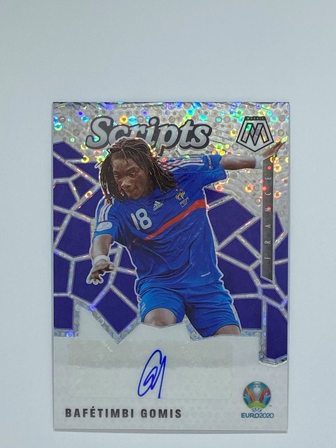 2021 Panini Mosaic Euro Scripts Auto Circles Silver Bafetimbi Gomis - France