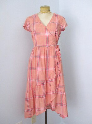 open lace back dress 60s Pink Plaid Dress  Luxie Vintage