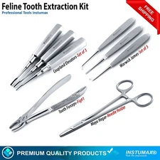 Dental PDL Luxating Elevators Periotome Luxation Root Extraction Tools 9PCS 