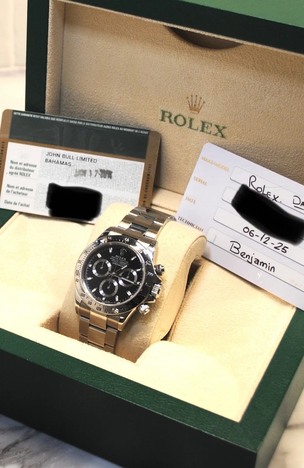 Rolex Daytona 116520 Black Dial Stainless Steel Oyster Bracelet - Image 4 of 4
