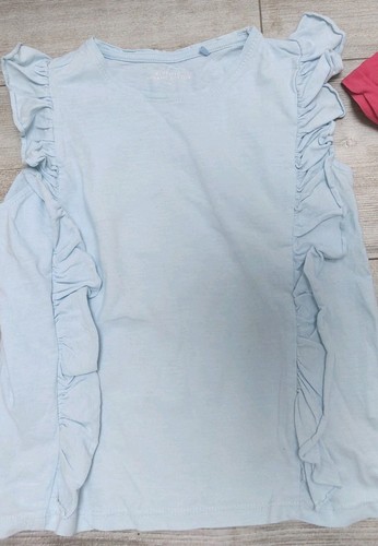 4x T-Shirt Shirts Gr. 134 140 Mädchen Sommer Tops kurzarm Reserved Biobaumwolle - Bild 5 von 8