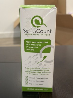 SwimCount Single-Use Sperm Quality Home Test Easy-to-Read US1001.5 Exp 11/2026