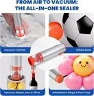 Handheld Multi-Function Vacuum Sealer Kitchen Food Storage 20 Bags and 4 Lids