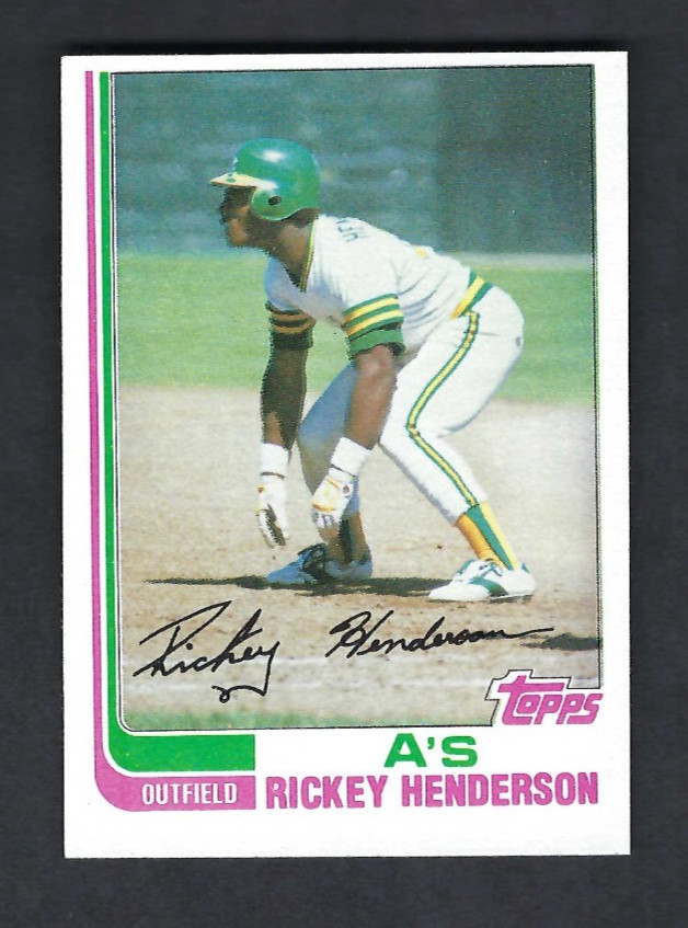 Rickey Henderson 1982 Topps #610 HOF Oakland A's NM