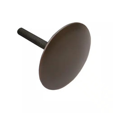 1-3/4 In. O.D. X 2-1/4 In. Length Brass Kitchen Sink Hole Cover with Wingnut in