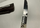 A.G. Russell Agent Knife, stag handle, engraved bolsters, wharncliffe blade, new — photo 2