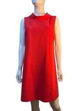 Cynthia Steffe Collared Shift Midi Coral Dress Office Workwear Fall Size 6, NWT