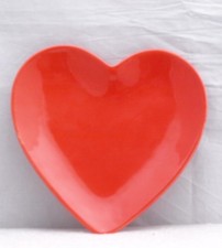 BRIGHT RED GODINGER HEART TREAT DISH "BRAND NEW"