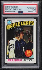 PSA/DNA 1976-77 Topps Borje Salming #22 PSA/DNA Authentic Card & Auto HOF 0xc6