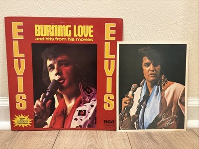 Elvis Presley Burning Love W/ Bonus Photo CAS-2595 1st Pressing Camden