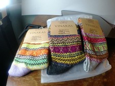 womens colorful patterned crew socks-fun novelty design, size 5-9-soft and styli