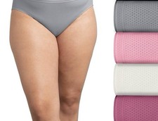 Women's Fruit Of The Loom Size 5/M Micro-Mesh Breathable Bikini Underwear 5DBMKK