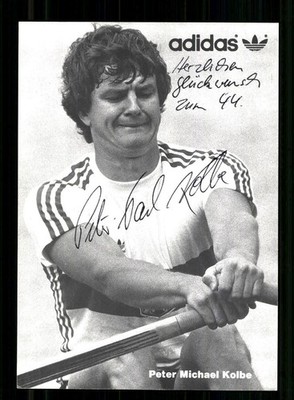 Peter Michael Kolbe Autograph Card Original Signed Rowing + A 257293