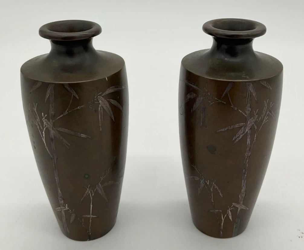 青铜日本花瓶1850-1899 | eBay