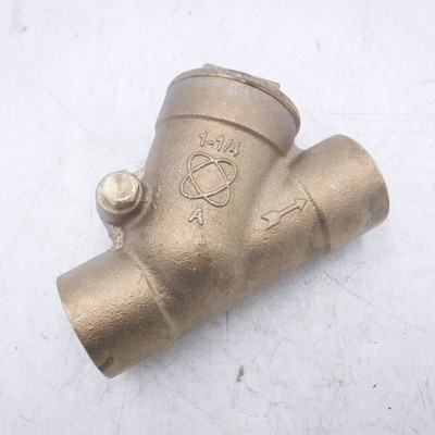 1-1/4'' Swing Y-Type Check Valve Bronze 200 PSI Sweat Connection