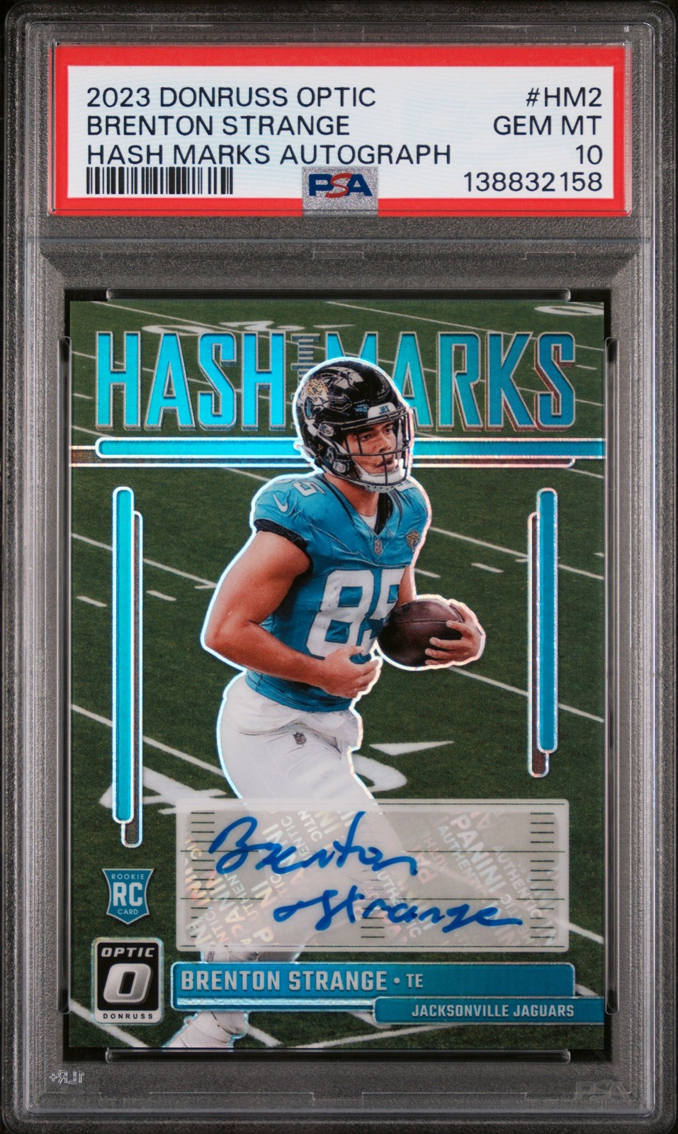 Brenton Strange Panini Donruss Optic Hash Marks #HM2 Base