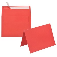 20Pack Red 5x7 Envelopes, A7 Envelopes with Folded Cards