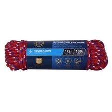 Polypropylene Rope, Diamond Braided, 1/2 In. x 100 Ft. - 643591