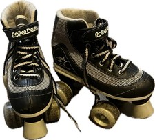 Boys' Firestar Quad Roller Skates - 54mm Wheels  Padded Collar for Beginners