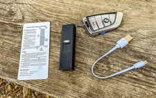 Police Mini Rechargeable USB Stun Gun LED Flashlight Self Defense Tool Black