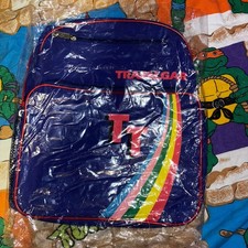 Vintage Rainbow Bag 1980s Trafalgar Travel Tote Overnight Carry On Messenger