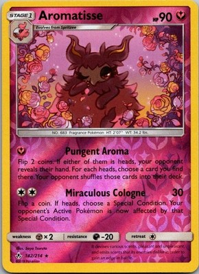 Pokemon Unbroken Bonds Aromatisse Reverse Holo 142/214