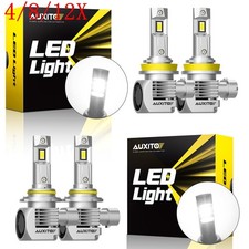 6/12/18X 9005 H11 9006 LED Headlight + Fog Light Bulbs Combo Kit 6000K 900000LM