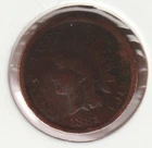 US Rare Old West 1881 Indian Head Penny Coin American Collection Shield Cent USA