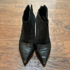 See by Chloe Womens EU 41 / US 10.5 Veto Cuoio  Black Leather Ankle Booties B#7
