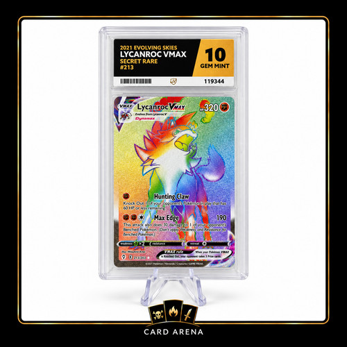 Lycanroc VMAX graded ACE 10 for sale on eBay