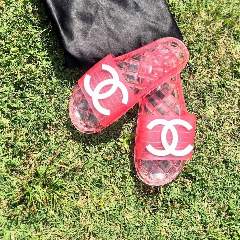 CHANEL Jelly Women's Slides Size 36 Pink - Image 2 of 4