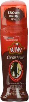 Leather Shoe Polish KIWI Brown 2.5 Fl Oz for Dress Boots