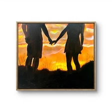 20 X 24 Original “Togetherness”Expressionism Handmade Signed  Colorful Abstract