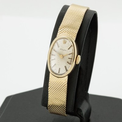 Ladies' Rolex Cocktail Watch 14KYG 14mm Silver Dial #W316687-1