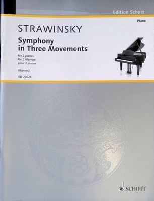 Symphony in Three Movements: bearbeitet für zwei Klaviere von Richard Rijnvos (2