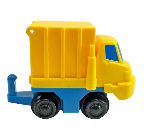 Fisher Price Flip Track Mountain Box Truck Replacement 1995 Yellow Blue Vintage