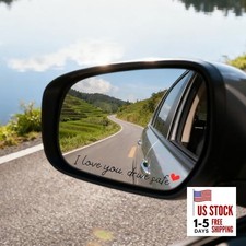I Love You Drive Safe Mirror Sticker - 6 Packs Cute Car Stickers Gift for