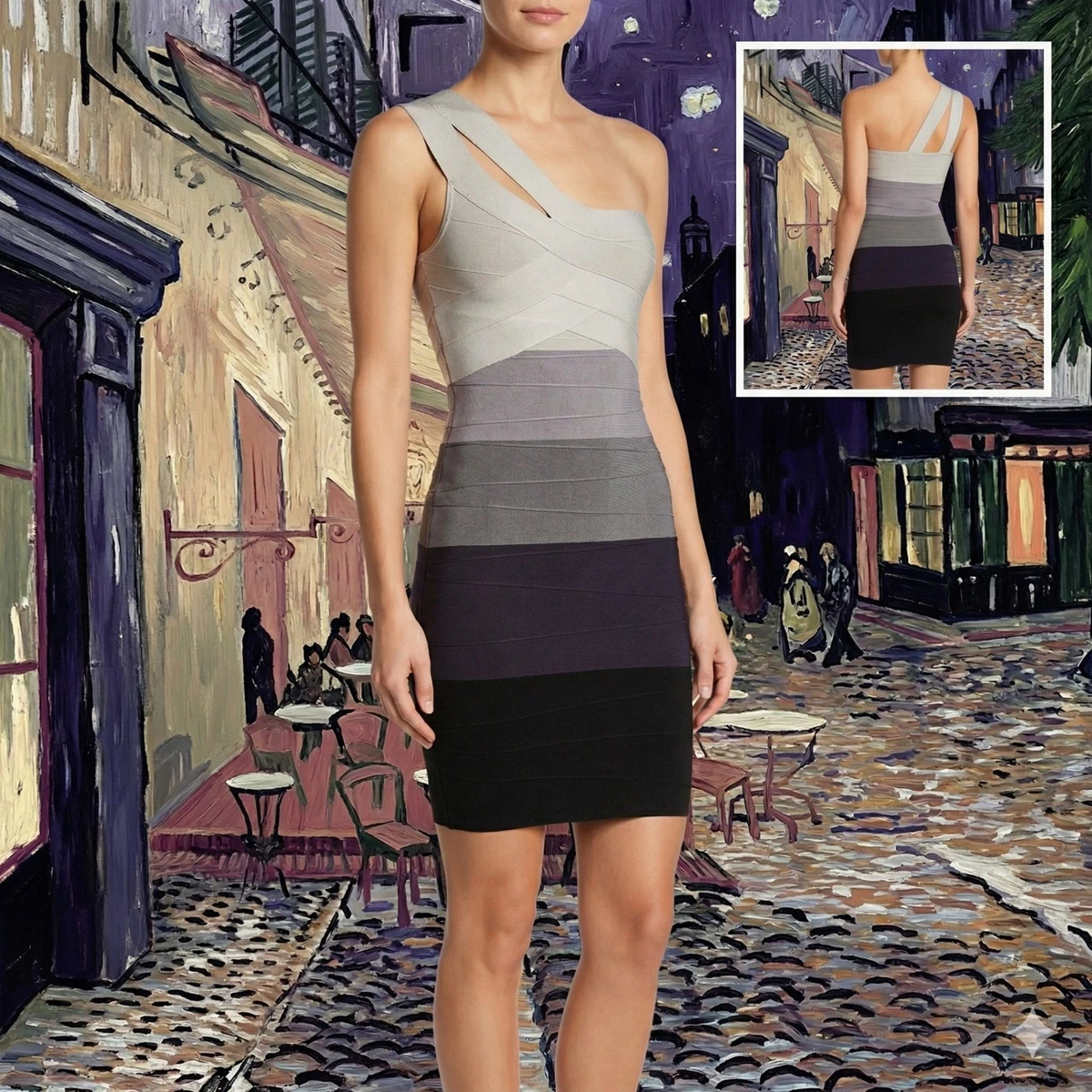 arden b bodycon dress New Arden B Form Fitting Bodycon Dress Size Large Silver Open Sides NWT Read