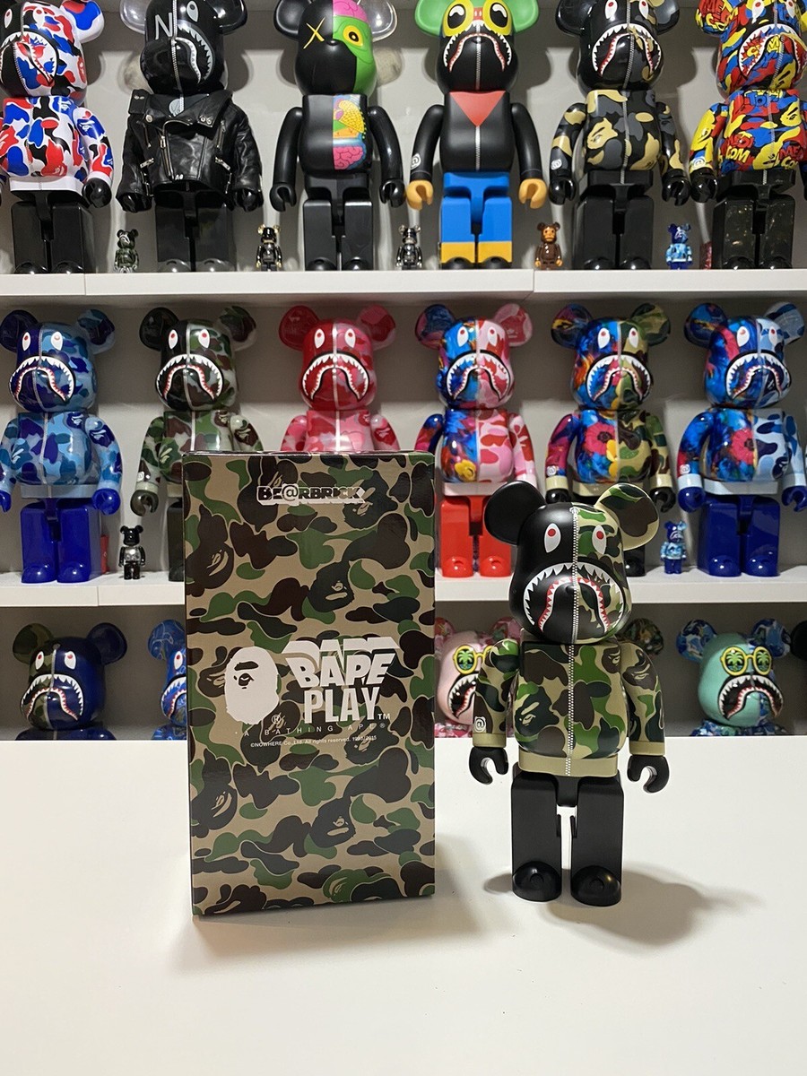 BAPE Camo Shark 400% Bearbrick Be@rbrick | eBay