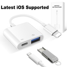 USB to iPhone Converter OTG Adapter Charging Port for iPhone 13,12,11 Pro/XR/8