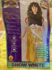 Rubies Snow White Costume Dress Size 8-10 Med Age 5-7 Halloween Play unused